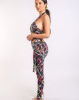 Printed Tie Detailed Jumpsuit