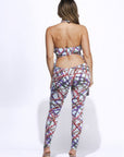 Printed Tie Detailed Jumpsuit