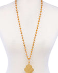 Designer Multi Bead Pendant Necklace