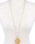 Designer Multi Bead Pendant Necklace