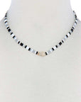 Hamsa Hand Charm Color Block Necklace
