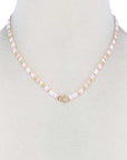 Hamsa Hand Charm Color Block Necklace