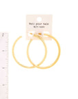 Trendy Fashion 2 Inch Open Hoop Earring