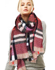 Stylish Plaid Modern Check Scarf