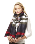 Plaid Oblong Scarf