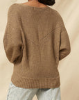 A Ribbed Knit Sweater