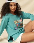 A Mineral Washed French Terry Graphic Sweatshirt