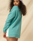 A Mineral Washed French Terry Graphic Sweatshirt