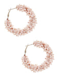 Flower Sequin Hoop Earring