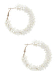 Flower Sequin Hoop Earring