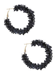 Flower Sequin Hoop Earring