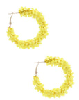 Flower Sequin Hoop Earring