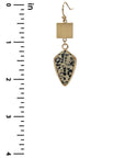 Fashion Marbling Stone Dangle Earring