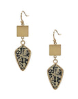 Fashion Marbling Stone Dangle Earring