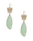Fashion Butterfly Clear Stone Dangle Earring