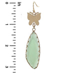 Fashion Butterfly Clear Stone Dangle Earring