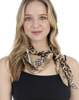 Fashion Leopard Pattern Print Neck Scarf