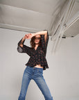 Medium Blue Denim High Waisted Skinny Boot Recycled Jeans
