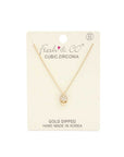 Dainty Rhinestone Skull Necklace