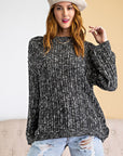 Textured Knitted Sweater