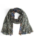 Fashion Feather Print Skinny Scarf