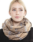 Multi Plaid Infinity Scarf
