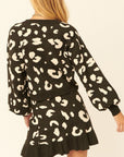A Leopard Print Pullover Sweater