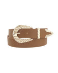 Shrimp Tectured Buckle Belt