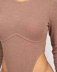 High Leg Underwire Bodysuit
