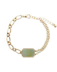 Stone Metal Chain Bracelet
