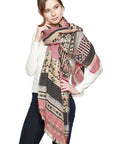 Aztec Pattern Bohemian Oblong Scarf