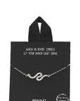 Gold Rhodium Dipped Wave Pendant Bracelet