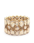 Teardrop Pattern Rhinestone Bracelet