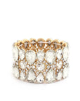 Teardrop Pattern Rhinestone Bracelet