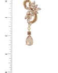 Flower Rhinestone Dangle Earring