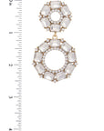 Double Circle Rhinestone Earring