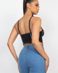 Bustier Sleeveless Ribbed Top