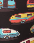 Multicolored Campers Printed, High Waisted Leggings In A Fit Style, With An Elastic Waistband
