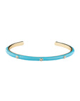 Color Metal Rhinestone Cuff Bracelet