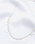 Coin Charm Metal Necklace
