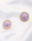 Double Circle Round Metal Earring