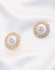Double Circle Round Metal Earring