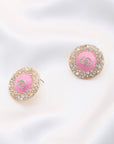 Double Circle Round Metal Earring