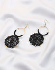 Double Circle Thread Beaded Earring