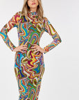 Long Sleeve Bodycon With Letter Print