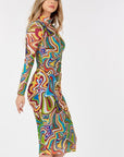 Long Sleeve Bodycon With Letter Print