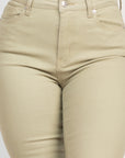 Frayed Bell Bottom Colored Denim Jeans
