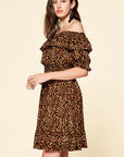 Leopard Printed Woven Dress