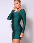 Sweetheart Pleated Front Sexy Mini Dress