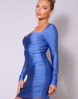 Sweetheart Pleated Front Sexy Mini Dress